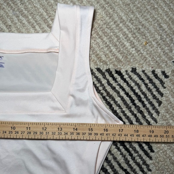 Spanx by Sara Blakely Square Neck Shaping Tank Top Nude Beige Size L - Picture 7 of 8